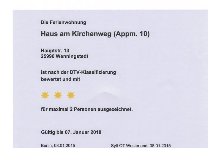 Haus Am Kirchenweg App 10 App 10 Wenningstedt-Braderup